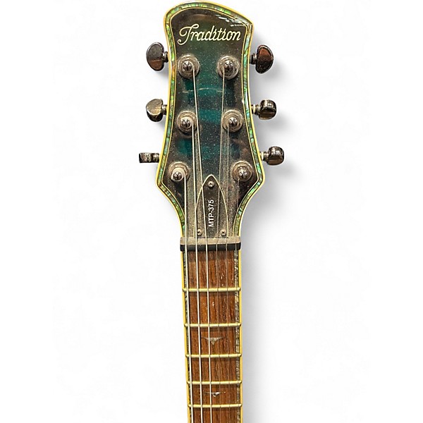 Used Tradition MTP 375 Blue Burst Solid Body Electric Guitar