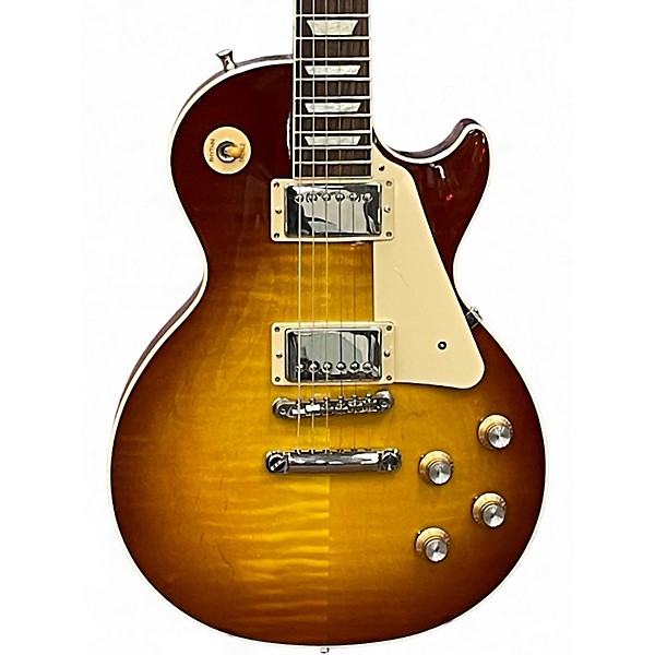 Used 2025 Gibson Les Les Paul Standard '60s Figured TopPaul Standard Iced Tea Solid Body Electric Guitar