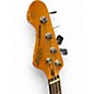 Used Vintage V4 Reissued Series Left Handed Black Electric Bass Guitar
