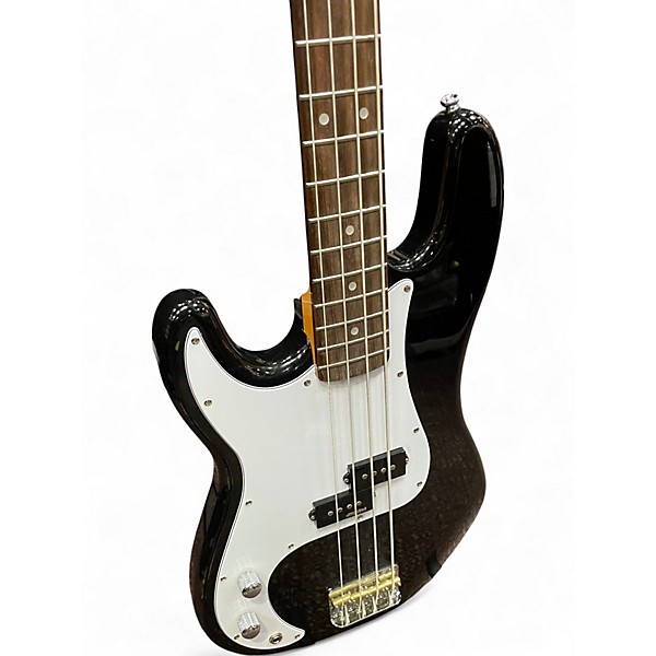 Used Vintage V4 Reissued Series Left Handed Black Electric Bass Guitar