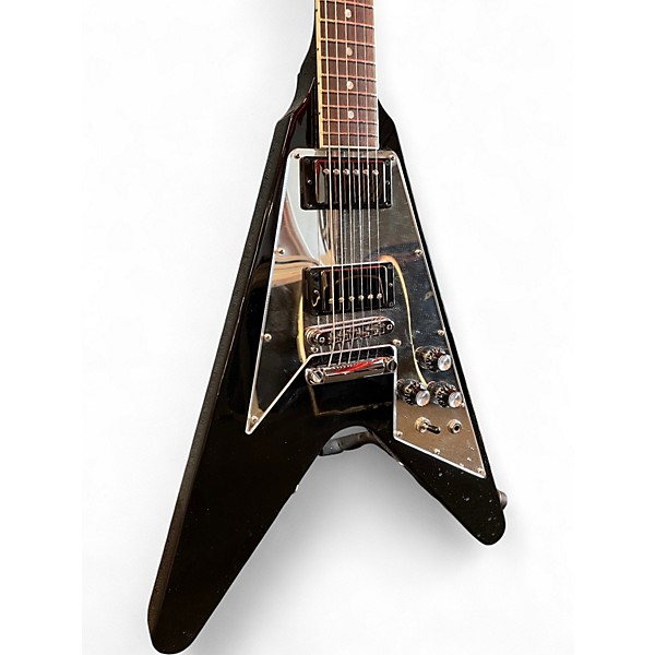 Used Gibson Flying V Mirror Ebony Solid Body Electric Guitar