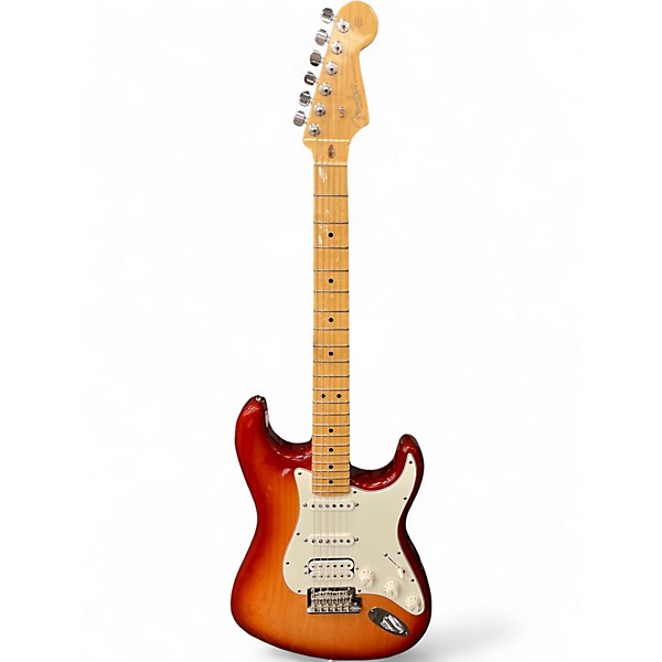 Used Fender American Standard Stratocaster HSS Sienna Sunburst Solid Body Electric Guitar