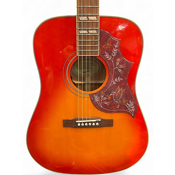 Used Epiphone HUMMINGBIRD STUDIO Faded Cherry Acoustic Electric Guitar