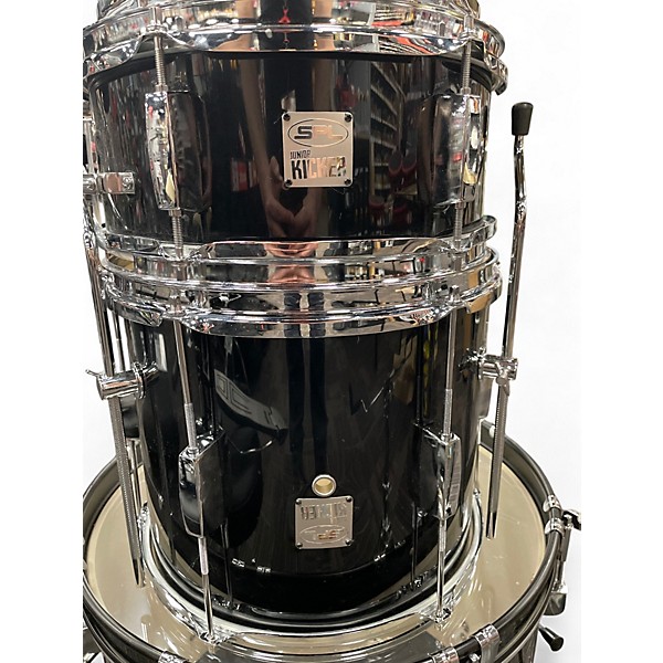 Used Sound Percussion Labs 5 Piece Junior Kicker W/Hardware and Cymbals Black Drum Kit
