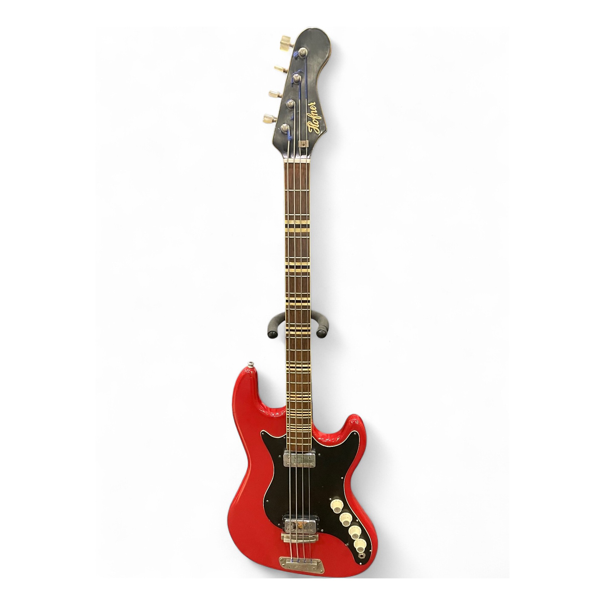 Vintage 1961 Hofner 185 Artist Wine Red Electric Bass Guitar Wine