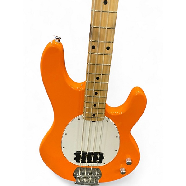 Used Sterling by Music Man Stingray Intro Series Orange Electric Bass Guitar