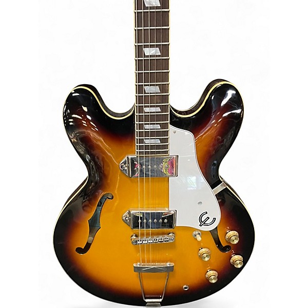 Used 2024 Epiphone Casino Vintage Sunburst Hollow Body Electric Guitar