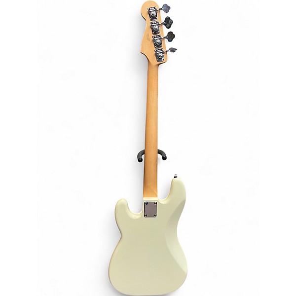 Used Fender Standard Precision Bass Olympic White Electric Bass Guitar