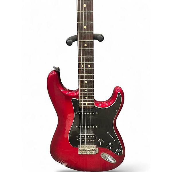 Used Fender Standard Stratocaster Metallic Candy Red Burst Solid Body Electric Guitar