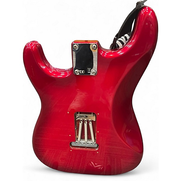 Used Fender Standard Stratocaster Metallic Candy Red Burst Solid Body Electric Guitar