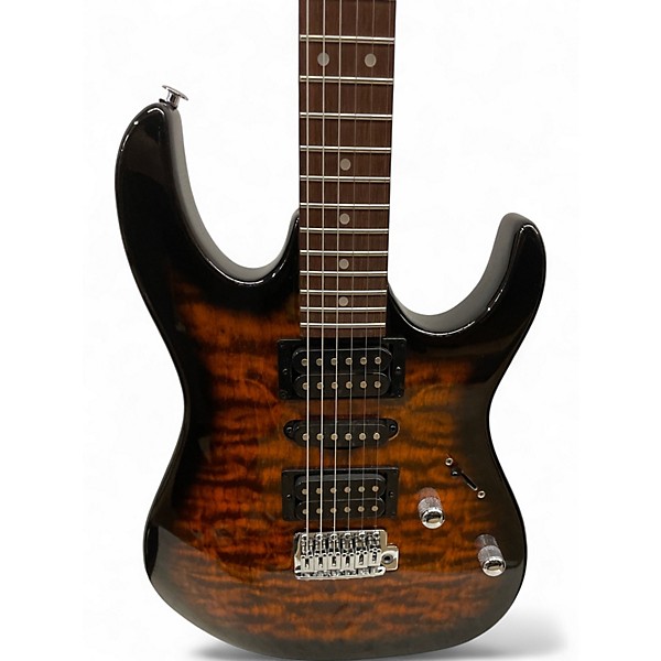 Used Ibanez Gio GRX70QA 2 Color Sunburst Solid Body Electric Guitar