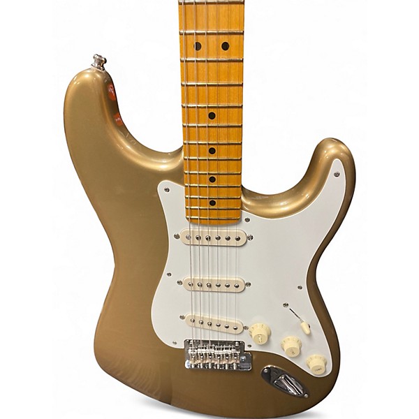 Used Fender Lincoln Brewster Signature Stratocaster GOLD Solid Body Electric Guitar