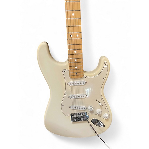 Used 2003 Fender Standard Stratocaster White Solid Body Electric Guitar