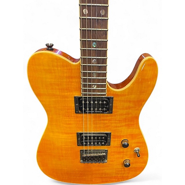 Used 2023 Fender Special Edition Custom Telecaster FMT HH Amber Solid Body Electric Guitar