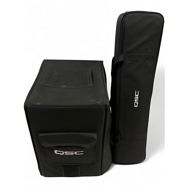 Used QSC KC12 3,000W Active 3-Way Column Loudspeaker - Black Sound Package