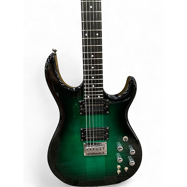 Used Carvin DC400 Custom Green Burst Solid Body Electric Guitar