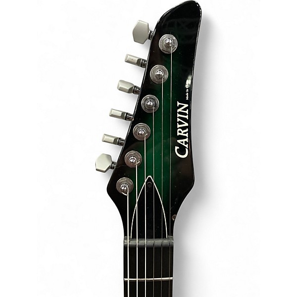 Used Carvin DC400 Custom Green Burst Solid Body Electric Guitar