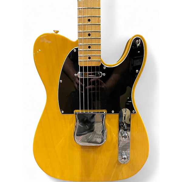 Used 2014 Fender Special Edition Deluxe Ash Telecaster Butterscotch Blonde Solid Body Electric Guitar