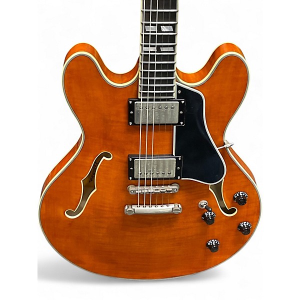 Used 2023 Eastman T59 TV-AMB Amber Hollow Body Electric Guitar