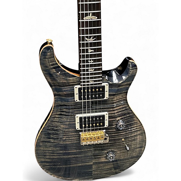 Used 2024 PRS Custom 24 10 Top Faded Whale Blue Solid Body Electric Guitar