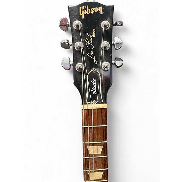 Used Gibson Les Paul Studio Black Solid Body Electric Guitar