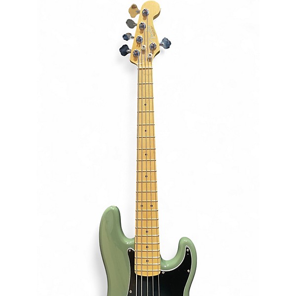 Used Fender American Professional Precision Bass V Green Electric Bass Guitar