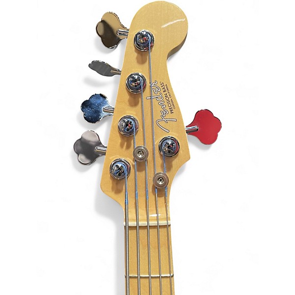 Used Fender American Professional Precision Bass V Green Electric Bass Guitar