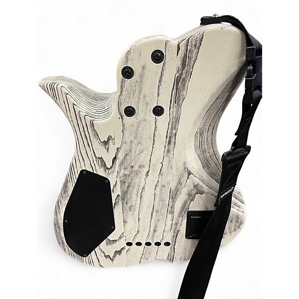 Used Vola VASTI 5 STRING Black and White Electric Bass Guitar