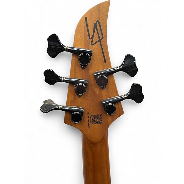 Used Vola VASTI 5 STRING Black and White Electric Bass Guitar