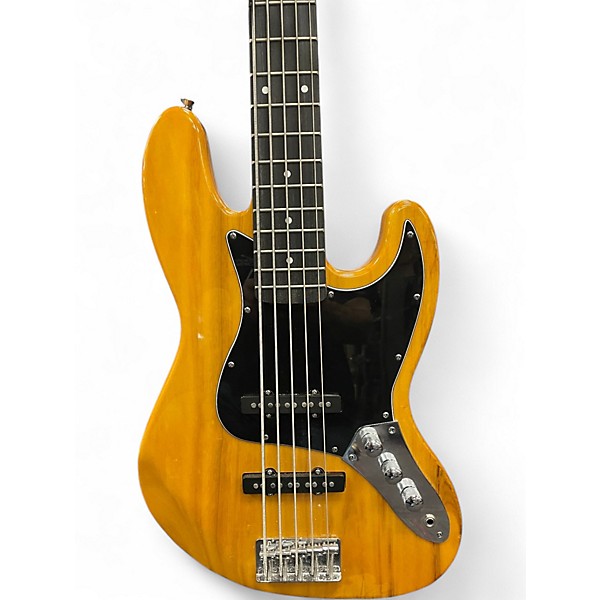 Used Glarry bass natural Electric Bass Guitar