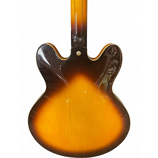 Used Epiphone Sheraton 2 Tone Sunburst Hollow Body Electric Guitar
