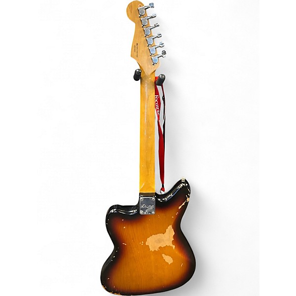 Used 2011 Fender Kurt Cobain Signature ROAD WORN Jaguar 3 Color Sunburst Solid Body Electric Guitar