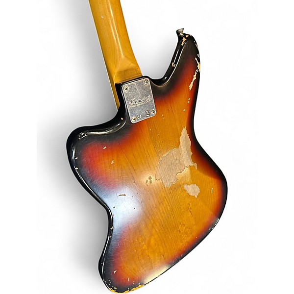 Used 2011 Fender Kurt Cobain Signature ROAD WORN Jaguar 3 Color Sunburst Solid Body Electric Guitar