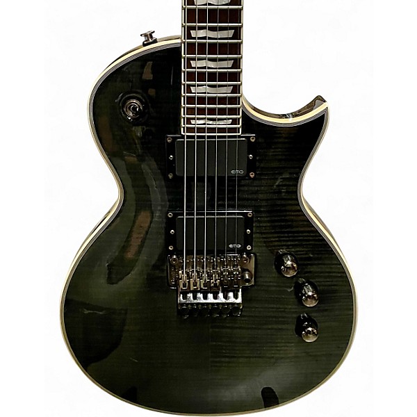 Used ESP LTD EC401 with Floyd Rose Trans Black Solid Body Electric Guitar