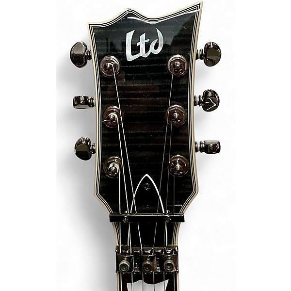 Used ESP LTD EC401 with Floyd Rose Trans Black Solid Body Electric Guitar