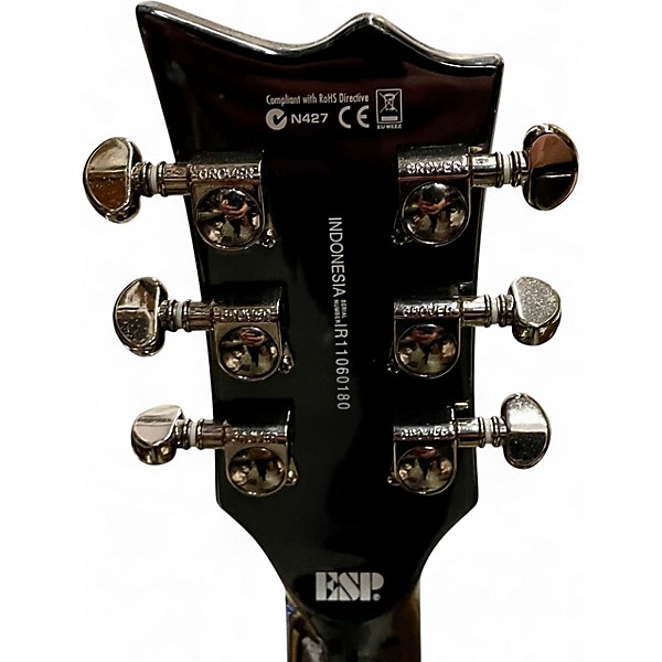 Used ESP LTD EC401 with Floyd Rose Trans Black Solid Body Electric Guitar