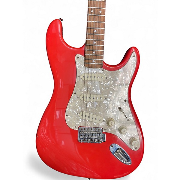 Used Lotus Double Cut Red Solid Body Electric Guitar