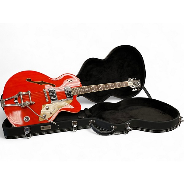 Used Duesenberg Carl Carlton Trans Orange Hollow Body Electric Guitar