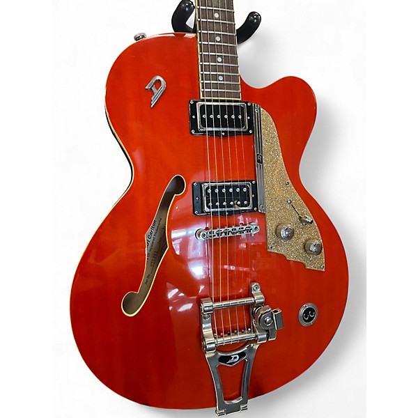 Used Duesenberg Carl Carlton Trans Orange Hollow Body Electric Guitar