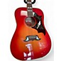 Used Gibson Dove Cherry Sunburst Acoustic Electric Guitar
