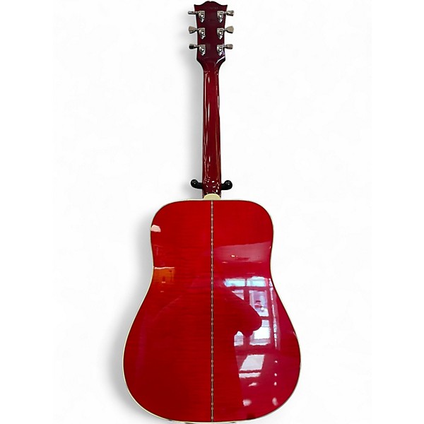 Used Gibson Dove Cherry Sunburst Acoustic Electric Guitar