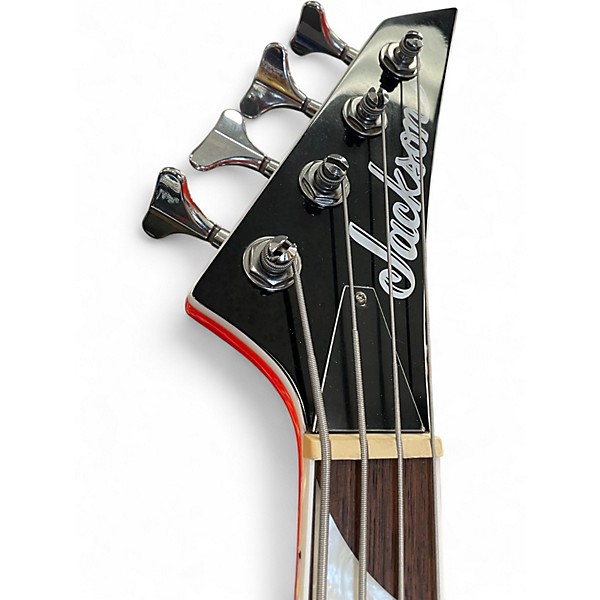 Used Jackson X Series CBXNT DX IV Rocket Red Electric Bass Guitar