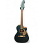 Used Fender Newporter Player Teal Acoustic Electric Guitar thumbnail