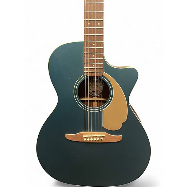 Used Fender Newporter Player Teal Acoustic Electric Guitar