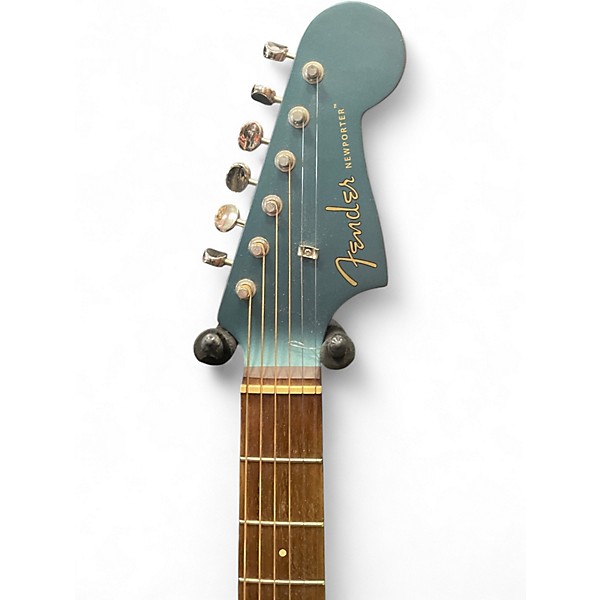 Used Fender Newporter Player Teal Acoustic Electric Guitar
