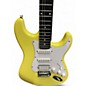 Used Donner Designer Series Yellow Solid Body Electric Guitar