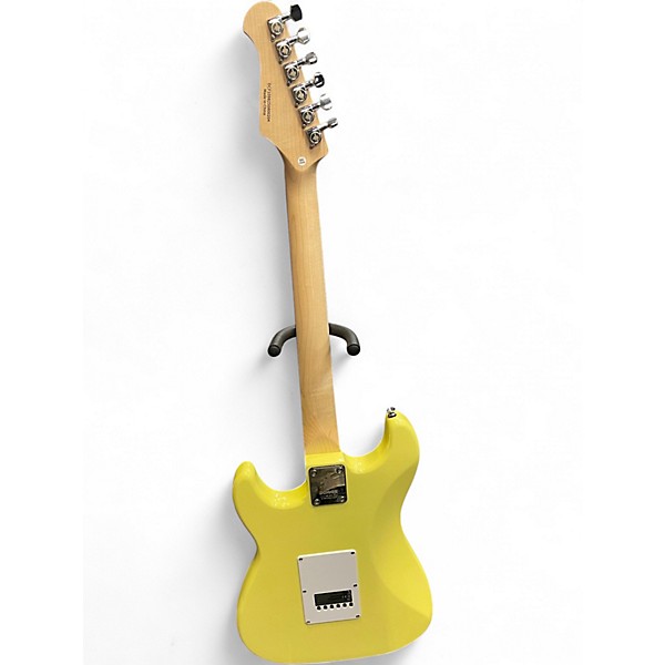 Used Donner Designer Series Yellow Solid Body Electric Guitar