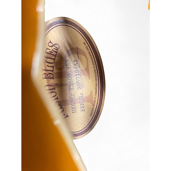 Used Fusion Blues FB600 Manhattan Deluxe Sunburst Hollow Body Electric Guitar