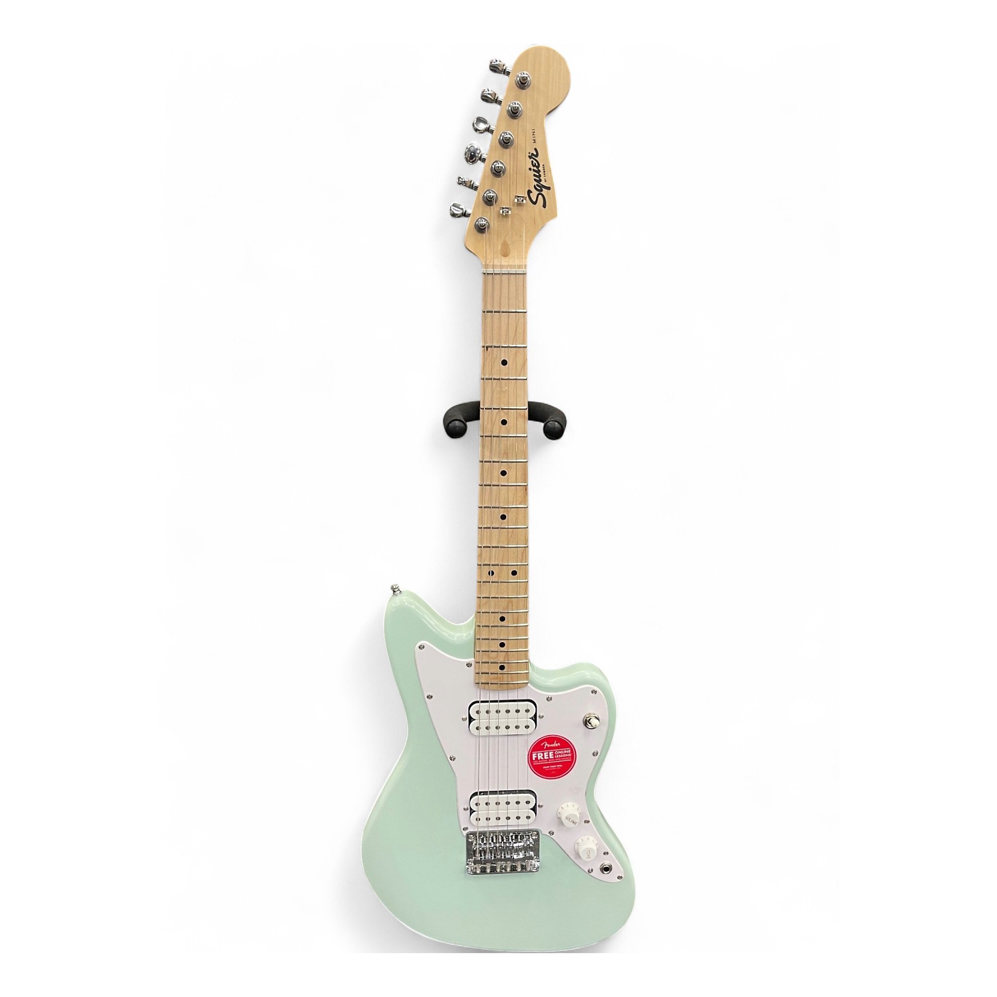 Used Squier Mini Jazzmaster HH Surf Green Electric Guitar Surf