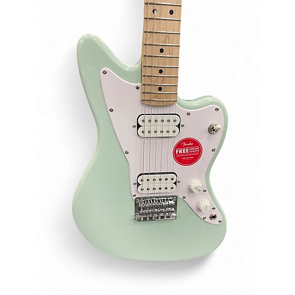 Used Squier Mini Jazzmaster HH Surf Green Electric Guitar
